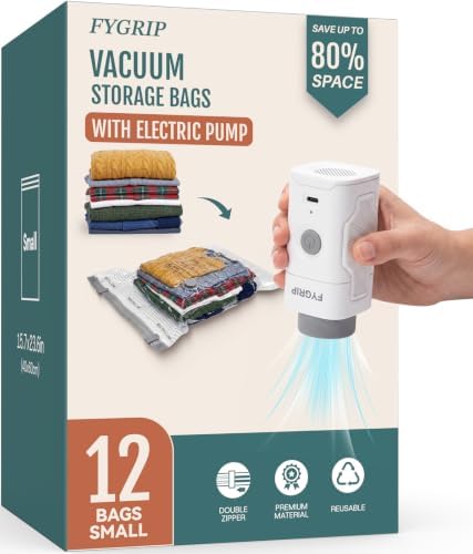 Cordless Pump Vacuum Bags, 12 Small